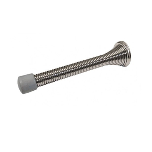 Cal-Royal 3-1/8 Heavy Duty Flexible Door Stop Screw and Metal Base, US15 Satin Nickel HDFS3-15 - main